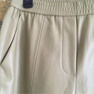 Pants/trousers Leather-effect MNG by MANGO SZ S COLOR: warm butterscotch